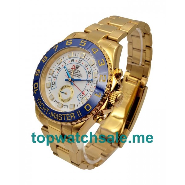 44MM Men Rolex Yacht-Master II 116688 White Dials Replica Watches UK