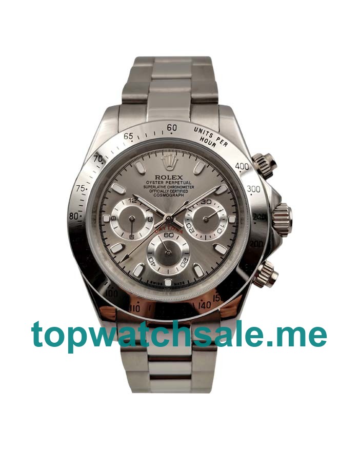 40MM Men Rolex Daytona 116520 Gray Dials Replica Watches UK