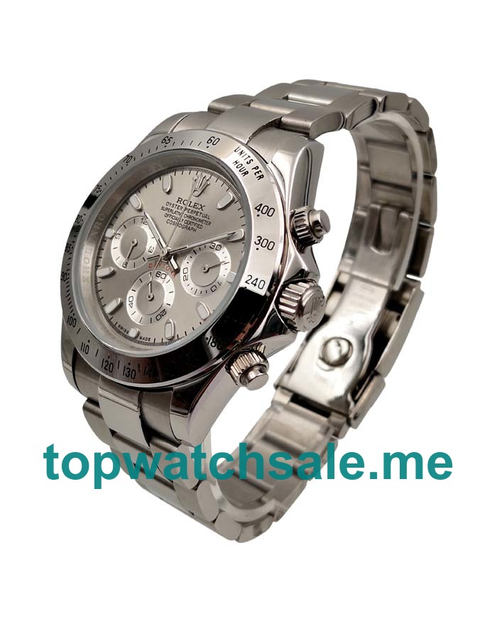 40MM Men Rolex Daytona 116520 Gray Dials Replica Watches UK