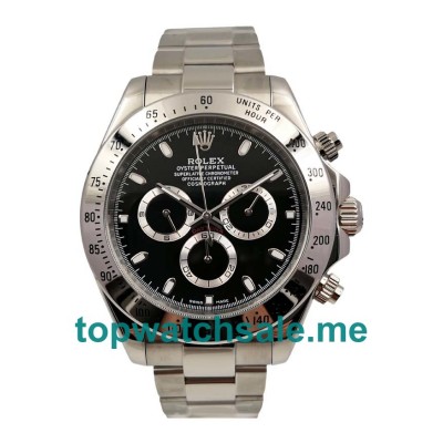 42MM Men Rolex Daytona 116520 Black Dials Replica Watches UK