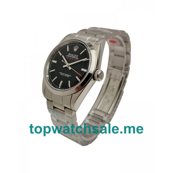 36.5MM Men Rolex Milgauss Ref.1019 Black Dials Replica Watches UK