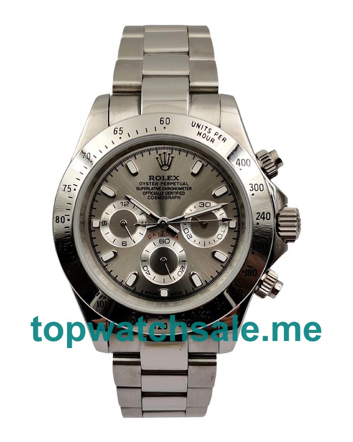 40MM Men Rolex Daytona 116520 Gray Dials Replica Watches UK