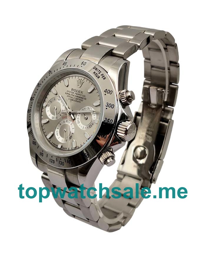 40MM Men Rolex Daytona 116520 Gray Dials Replica Watches UK