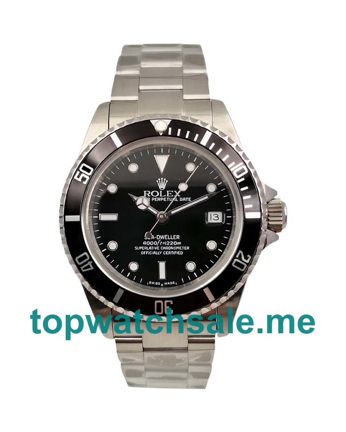 40MM Swiss Men Rolex Sea-Dweller 116600 Black Dials Replica Watches UK