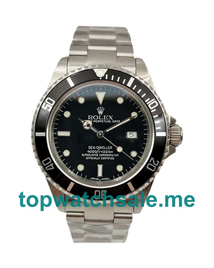 40MM Swiss Men Rolex Sea-Dweller 116600 Black Dials Replica Watches UK