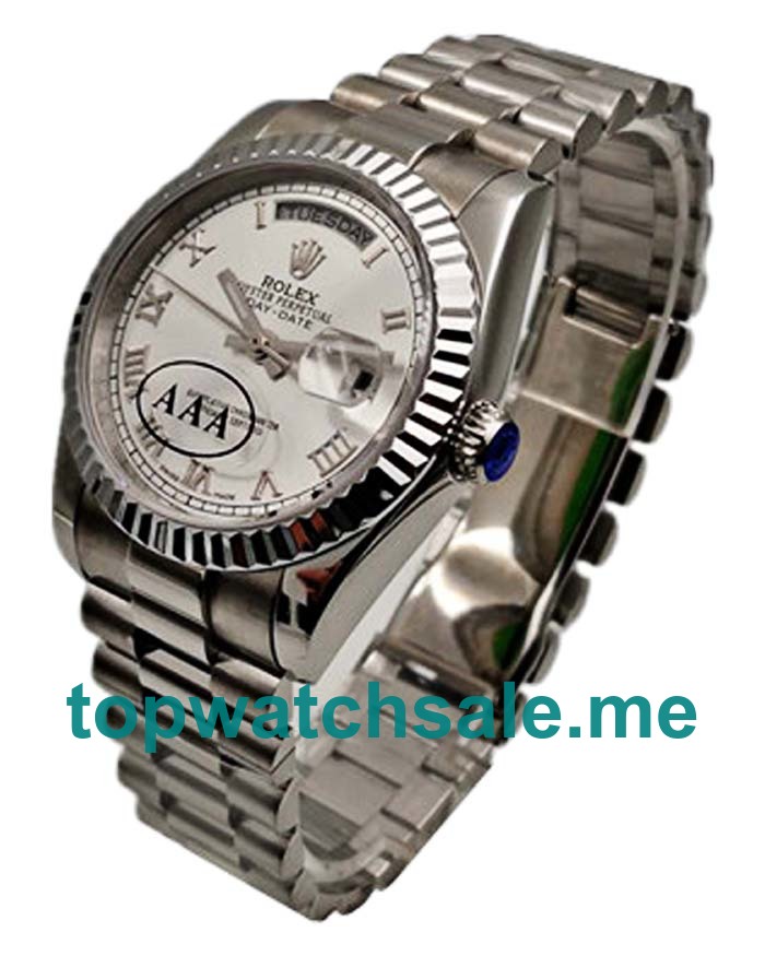 36MM Men Rolex Day-Date 118239 Silver Dials Replica Watches UK