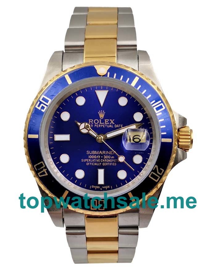 40MM Swiss Men Rolex Submariner 116613 LB Blue Dials Replica Watches UK