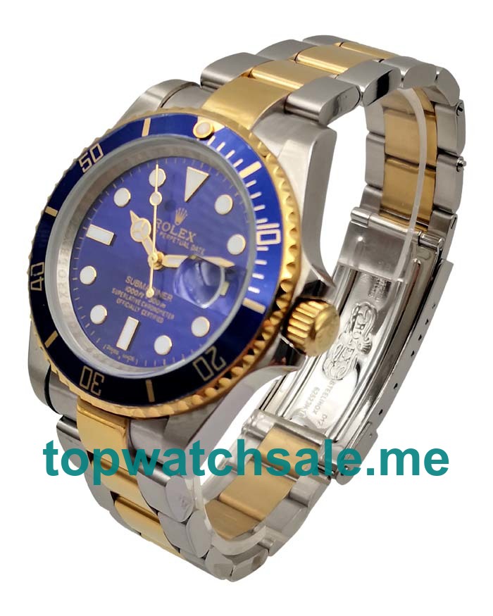 40MM Swiss Men Rolex Submariner 116613 LB Blue Dials Replica Watches UK