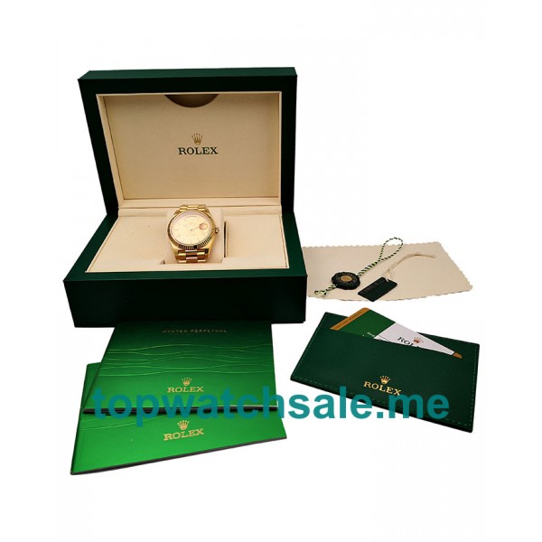 40MM Swiss Men Rolex Day-Date 228238 Champagne Dials Replica Watches UK