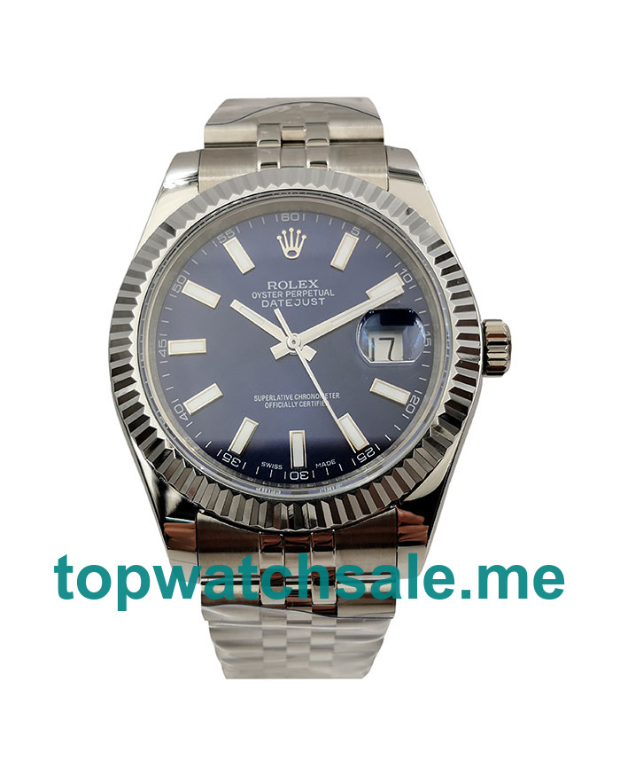 41MM Swiss Men Rolex Datejust 116334 Blue Dials Replica Watches UK