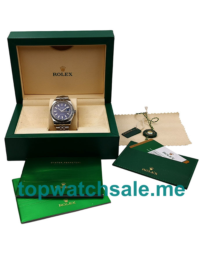 41MM Swiss Men Rolex Datejust 116334 Blue Dials Replica Watches UK