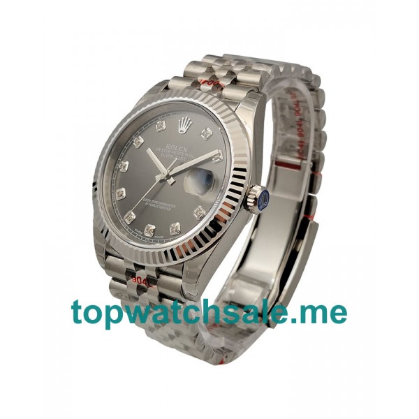 41MM Swiss Men Rolex Datejust 126334 Anthracite Dials Replica Watches UK