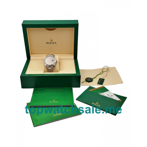 41MM Swiss Men Rolex Datejust 126334 Anthracite Dials Replica Watches UK