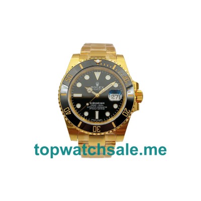 40MM Swiss Men Rolex Submariner 116618 LN Black Dials Replica Watches UK