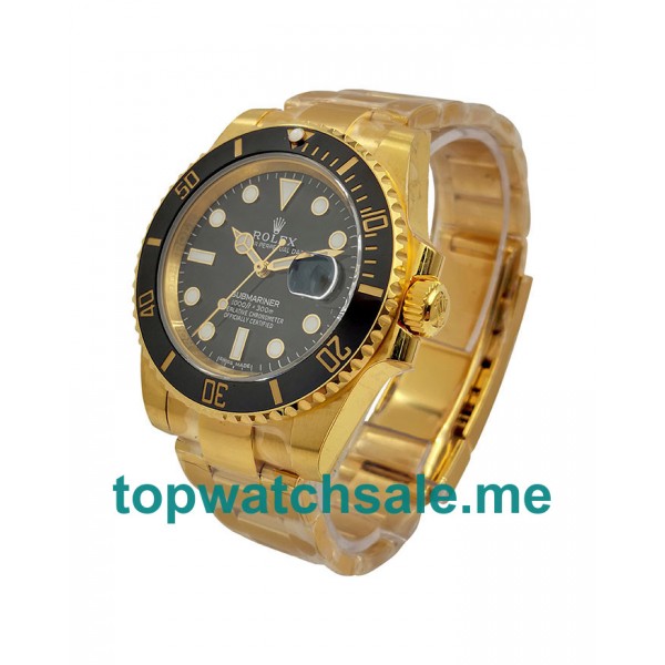 40MM Swiss Men Rolex Submariner 116618 LN Black Dials Replica Watches UK