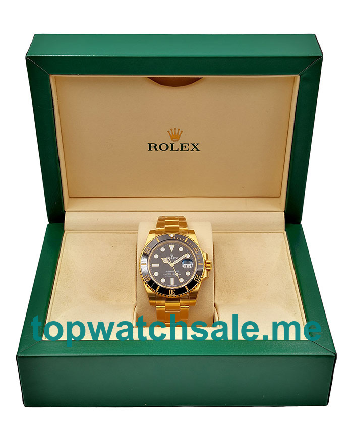 40MM Swiss Men Rolex Submariner 116618 LN Black Dials Replica Watches UK