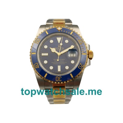 40MM Swiss Men Rolex Submariner 116613 LB JF Blue Dials Replica Watches UK