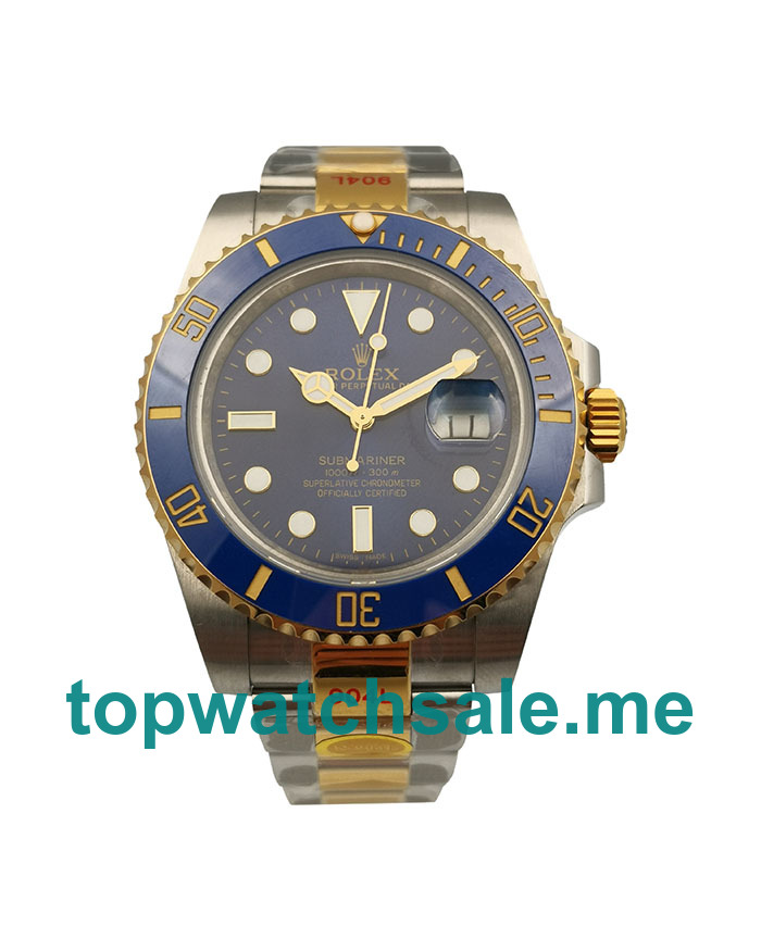 40MM Swiss Men Rolex Submariner 116613 LB JF Blue Dials Replica Watches UK