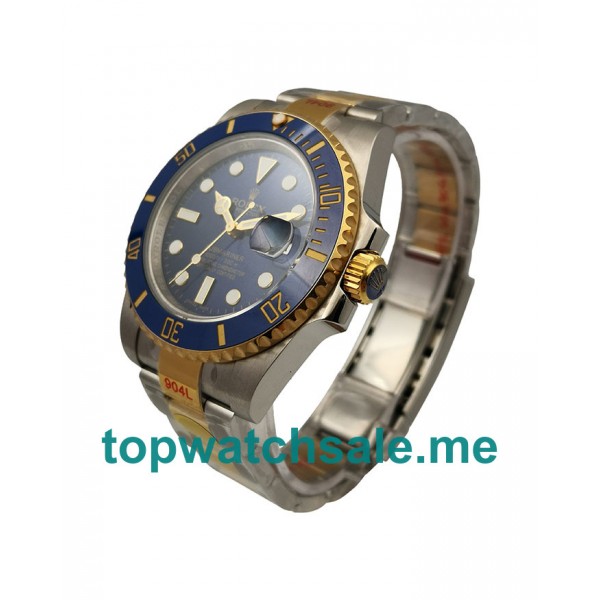 40MM Swiss Men Rolex Submariner 116613 LB JF Blue Dials Replica Watches UK