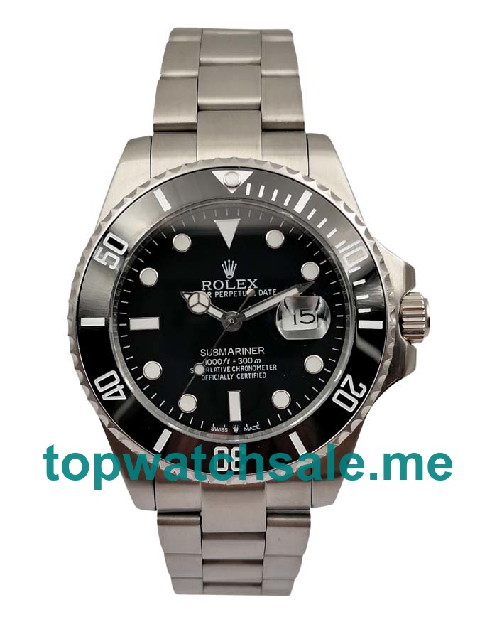 43MM Swiss Men Rolex Submariner 116610 LN Black Dials Replica Watches UK