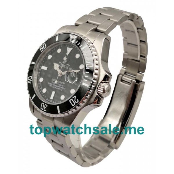 43MM Swiss Men Rolex Submariner 116610 LN Black Dials Replica Watches UK