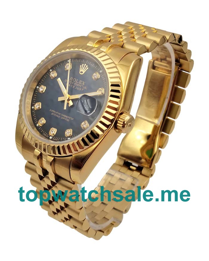 36MM Men Rolex Datejust 16238 Blue Dials Replica Watches UK