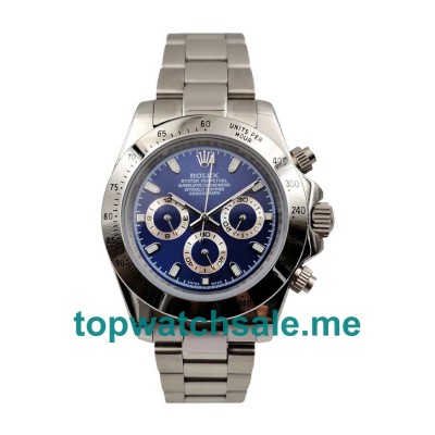 40MM Men Rolex Daytona 116520 Blue Dials Replica Watches UK