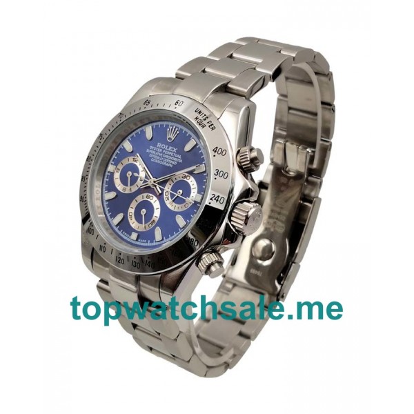 40MM Men Rolex Daytona 116520 Blue Dials Replica Watches UK