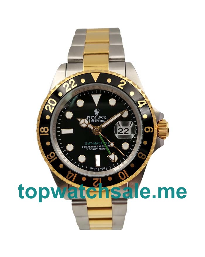 40MM Men Rolex GMT-Master II 16713 LN Black Dials Replica Watches UK