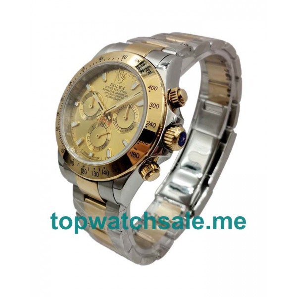 40MM Swiss Men Rolex Daytona 116523 Champagne Dials Replica Watches UK