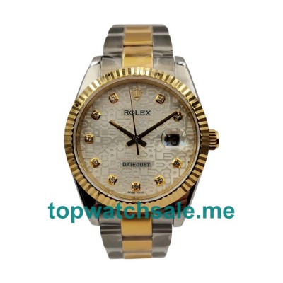 41MM Swiss Men Rolex Datejust 116233 Silver Dials Replica Watches UK