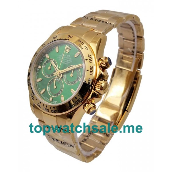 40MM Swiss Men Rolex Daytona 116508 Green Dials Replica Watches UK