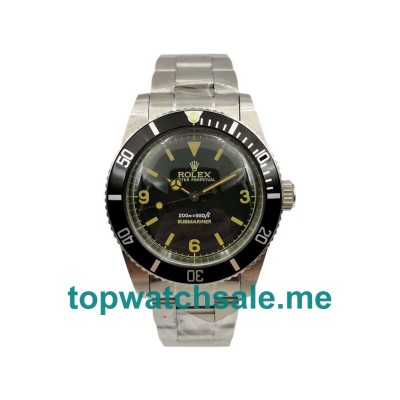 40MM Swiss Men Rolex Submariner 5513 Black Dials Replica Watches UK