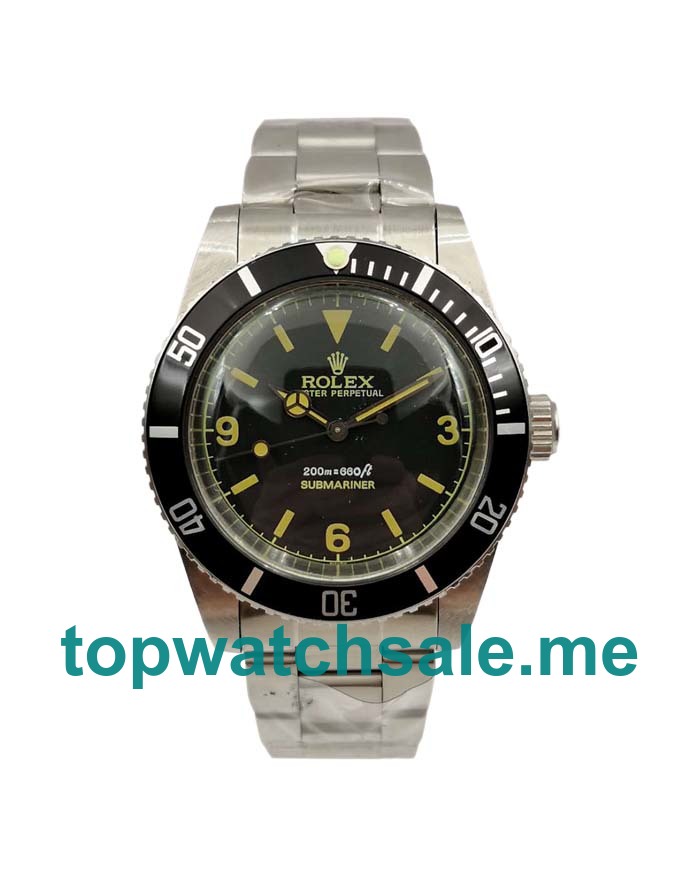 40MM Swiss Men Rolex Submariner 5513 Black Dials Replica Watches UK
