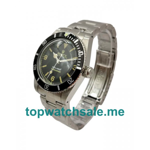 40MM Swiss Men Rolex Submariner 5513 Black Dials Replica Watches UK