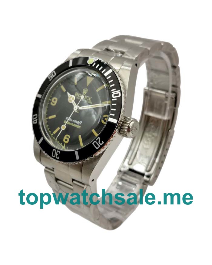 40MM Swiss Men Rolex Submariner 5513 Black Dials Replica Watches UK