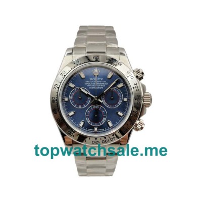 40MM Swiss Men Rolex Daytona 116509 Blue Dials Replica Watches UK