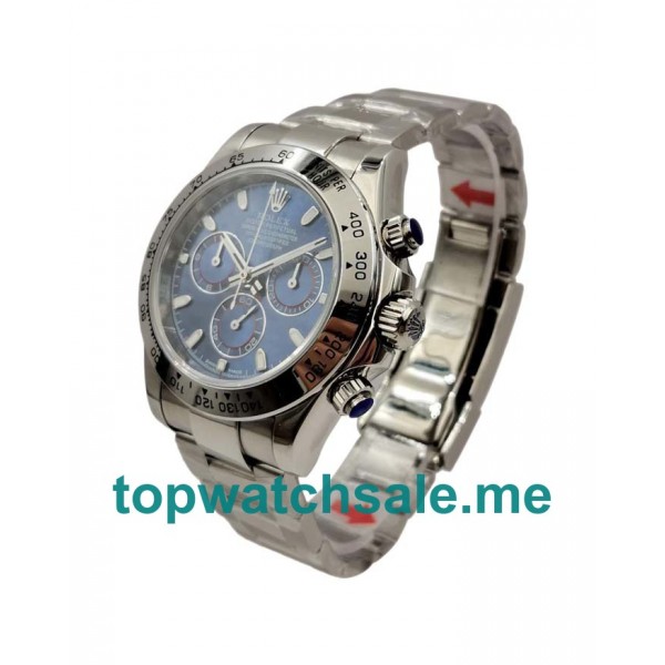 40MM Swiss Men Rolex Daytona 116509 Blue Dials Replica Watches UK