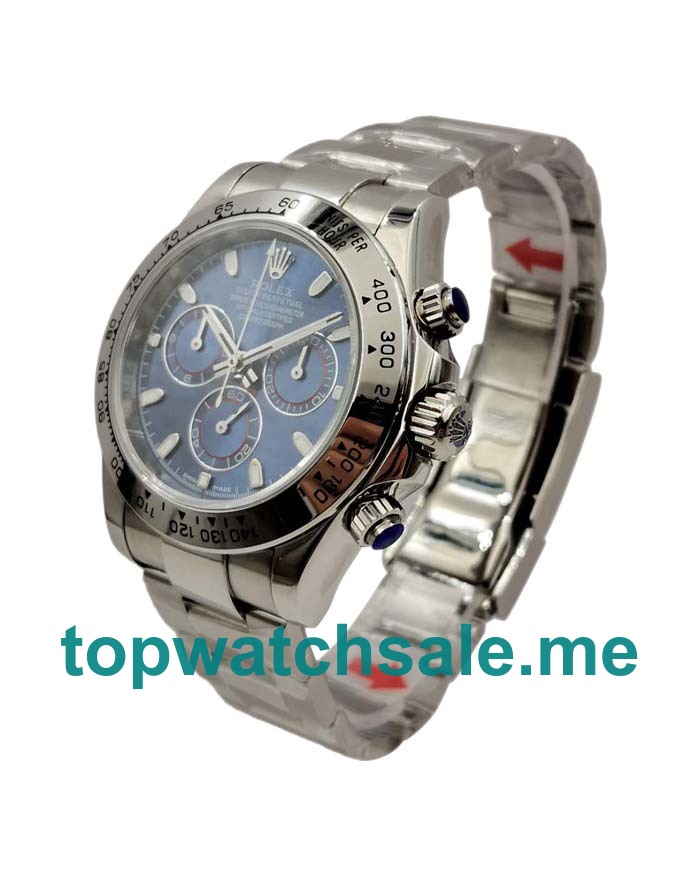 40MM Swiss Men Rolex Daytona 116509 Blue Dials Replica Watches UK