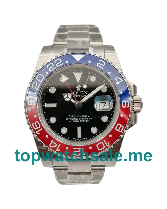 40MM Swiss Men Rolex GMT-Master II 116719 Black Dials Replica Watches UK