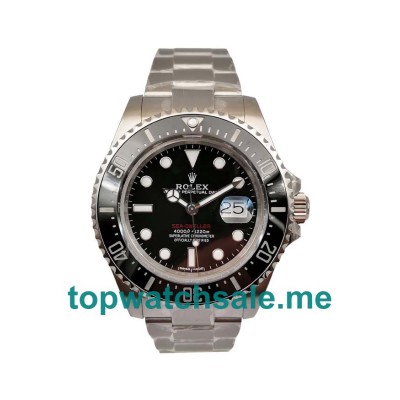 43MM Swiss Men Rolex Sea-Dweller 126600 Black Dials Replica Watches UK