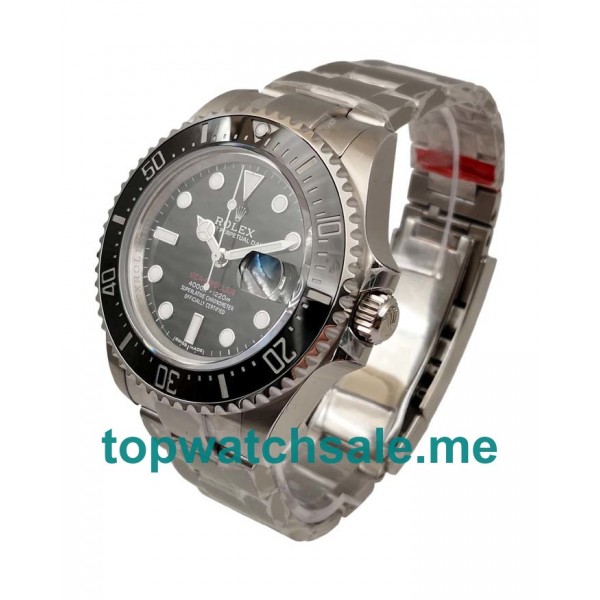 43MM Swiss Men Rolex Sea-Dweller 126600 Black Dials Replica Watches UK