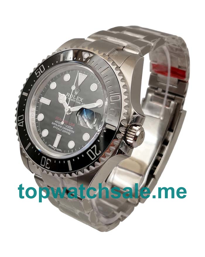 43MM Swiss Men Rolex Sea-Dweller 126600 Black Dials Replica Watches UK