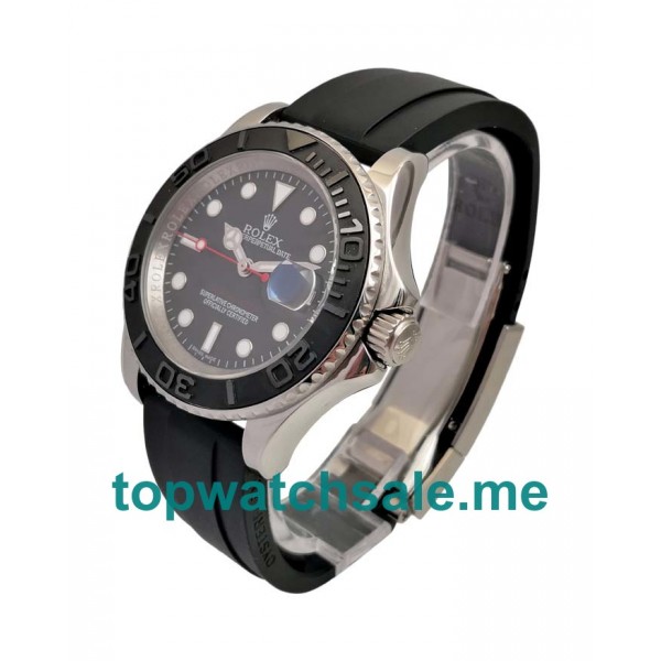 40MM Swiss Men Rolex Yacht-Master 116655 Black Dials Replica Watches UK