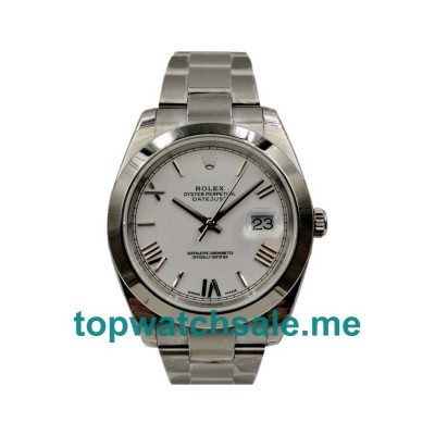 40MM Swiss Men Rolex Datejust 116200 Ceramic White Dials Replica Watches UK