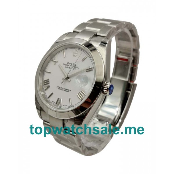 40MM Swiss Men Rolex Datejust 116200 Ceramic White Dials Replica Watches UK