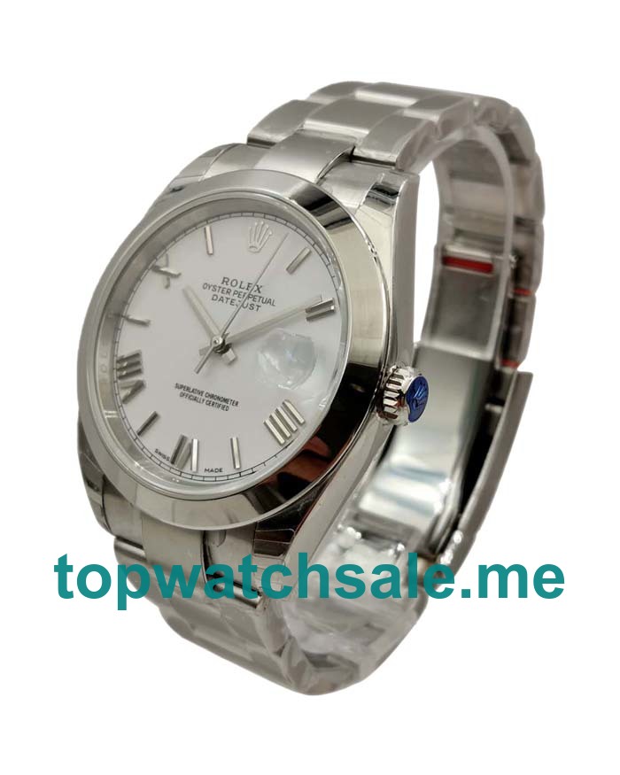 40MM Swiss Men Rolex Datejust 116200 Ceramic White Dials Replica Watches UK