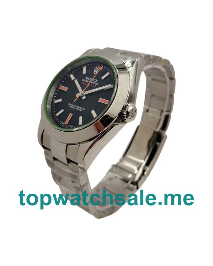 40MM Swiss Men Rolex Milgauss 116400 GV  Black Dials Replica Watches UK