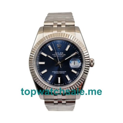 41MM Swiss Men Rolex Datejust 126334 Blue Dials Replica Watches UK