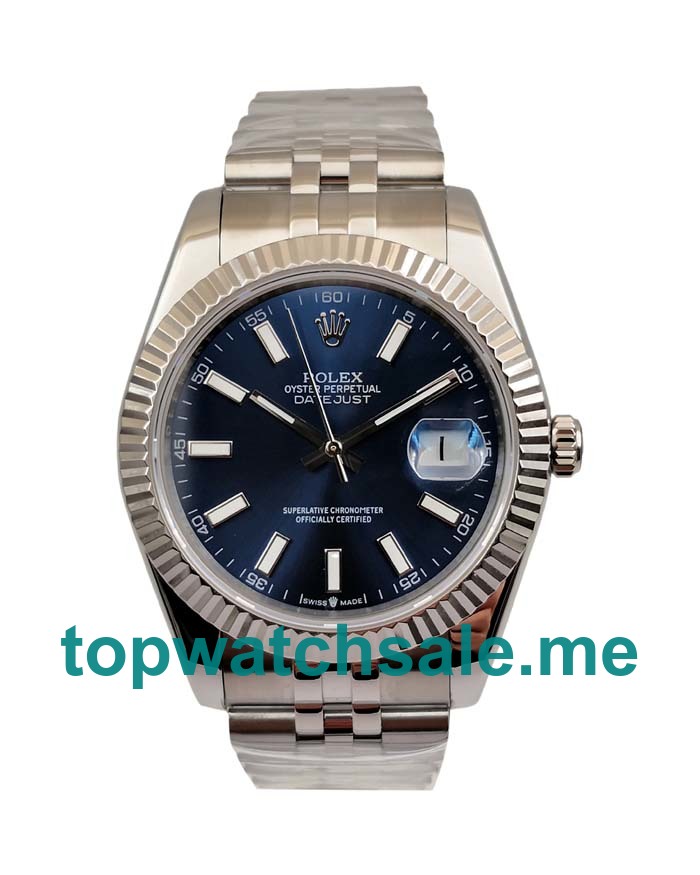 41MM Swiss Men Rolex Datejust 126334 Blue Dials Replica Watches UK